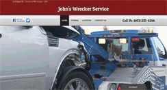Desktop Screenshot of johnswreckerservice.com